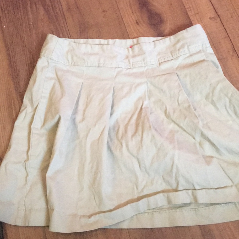 Khaki school skirt